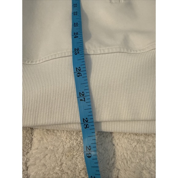 Old Navy Womens XL White Fleece Sweatshirt Athleisure Sporty Casual Cozy Basic - Picture 9 of 11